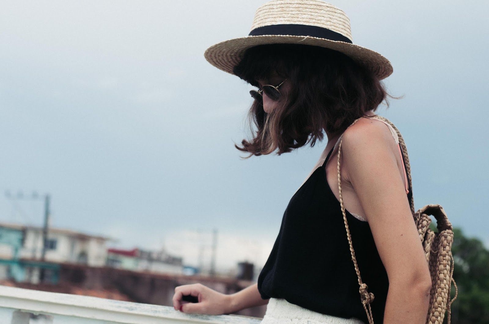 Espardeñas, falda Zara, top Mango, Lack of Color