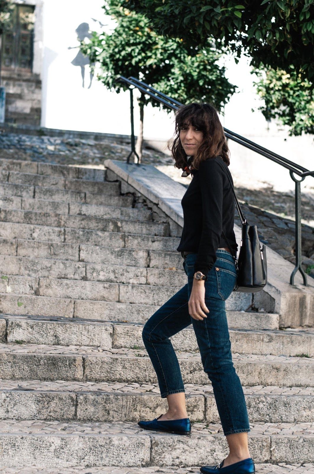 Jeans, Jersey Mango, Mocasines Uterque
