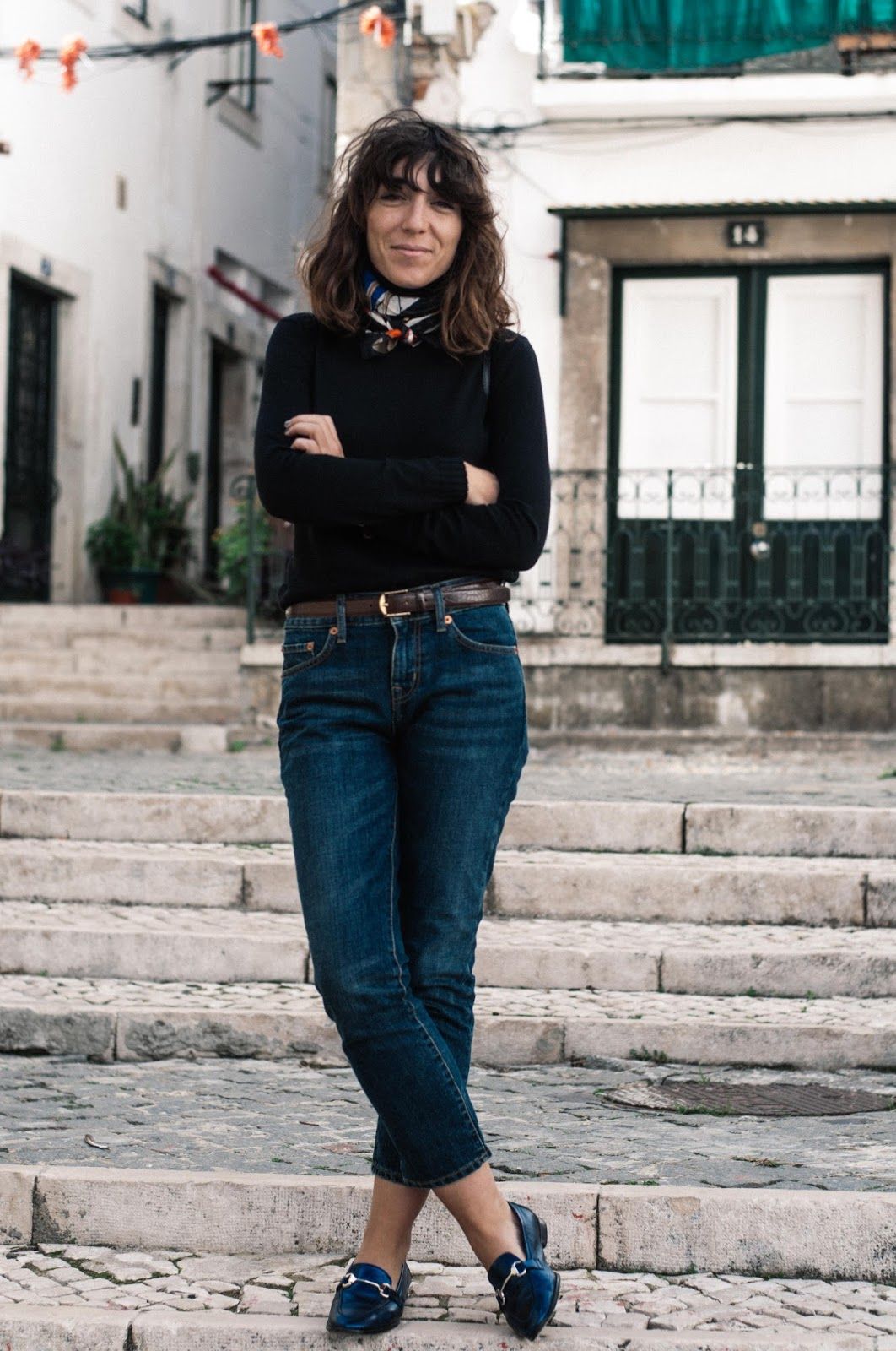 Jeans, Jersey Mango, Mocasines Uterque
