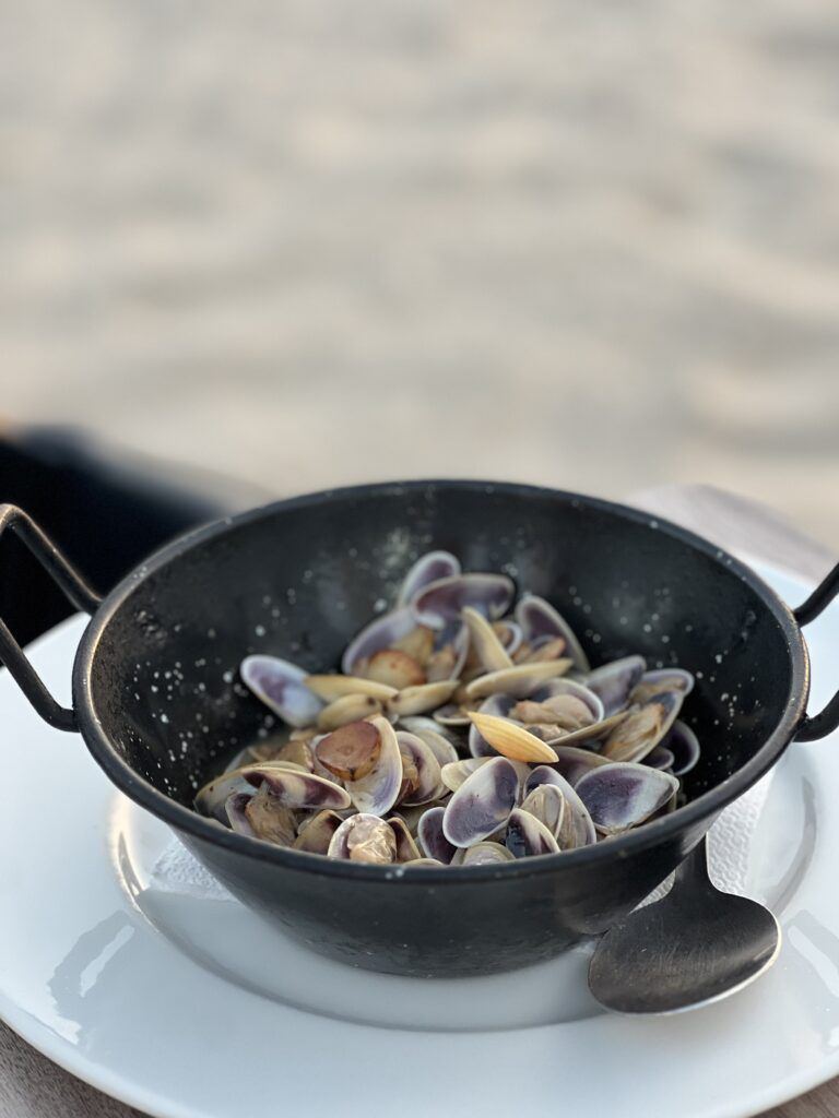 Coquinas del restaurante Las Benjumeas de Zahara de los Atunes