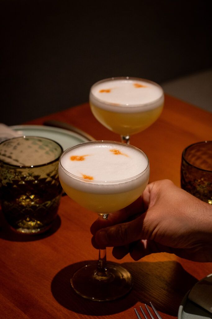 Pisco Sour en restaurante Macambo de Barcelona