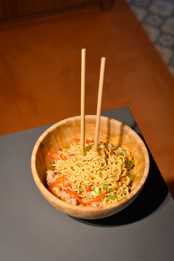 Plato terminado de una receta de HelloFresh, lista para disfruta