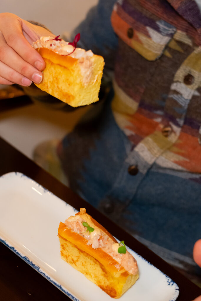 Brioche de bogavante y gambas de LAMALVA Barcelona