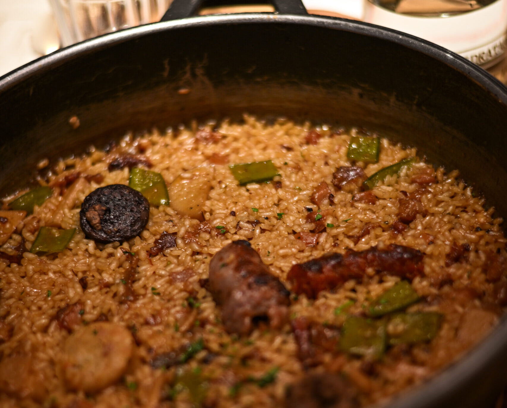 Arroz de botifarra y setas de Delta Arrocería Informal en el Born de Barcelona