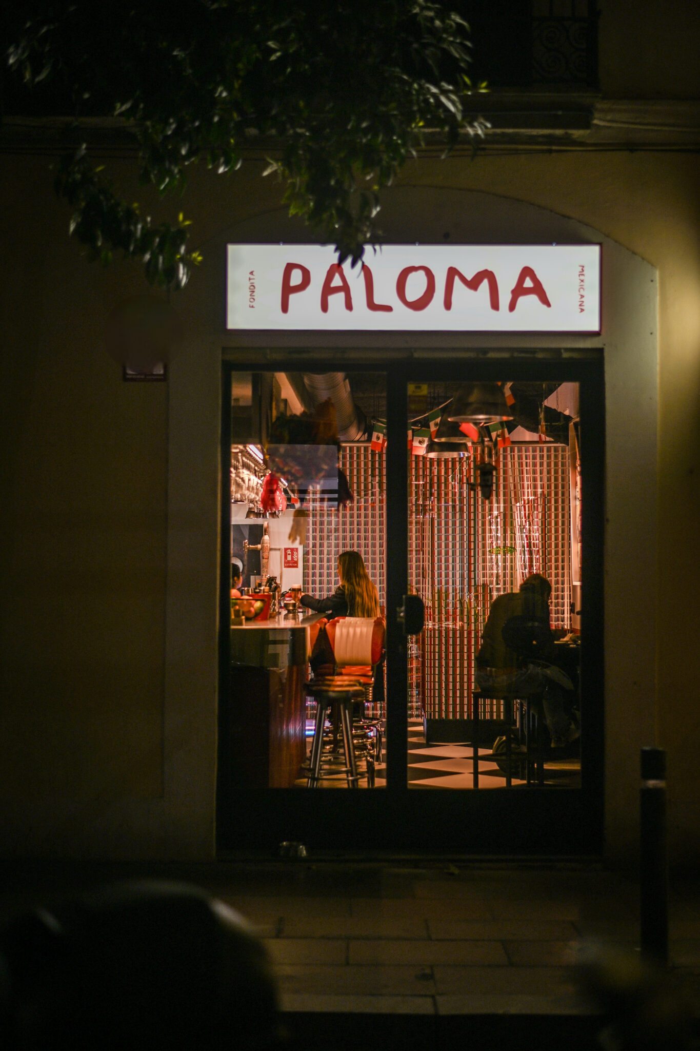Exterior de Paloma Fondita Mexicano Barcelona
