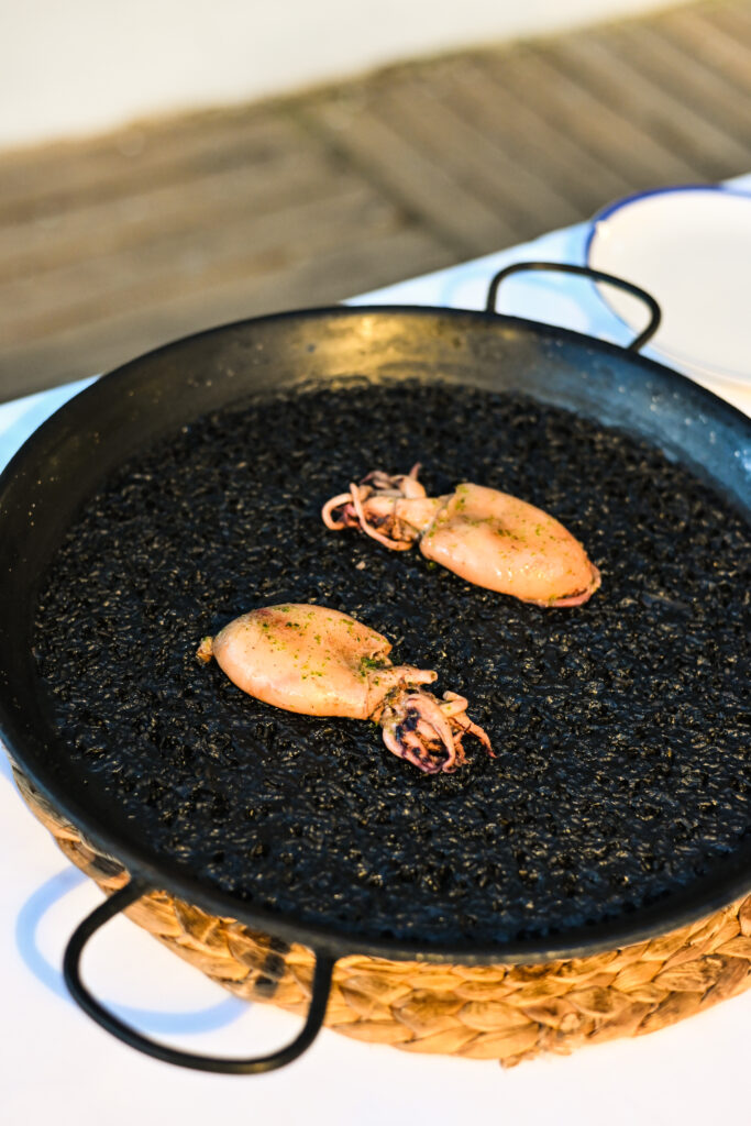 Arroz negro de sepia La Donzella de la Costa Badalona