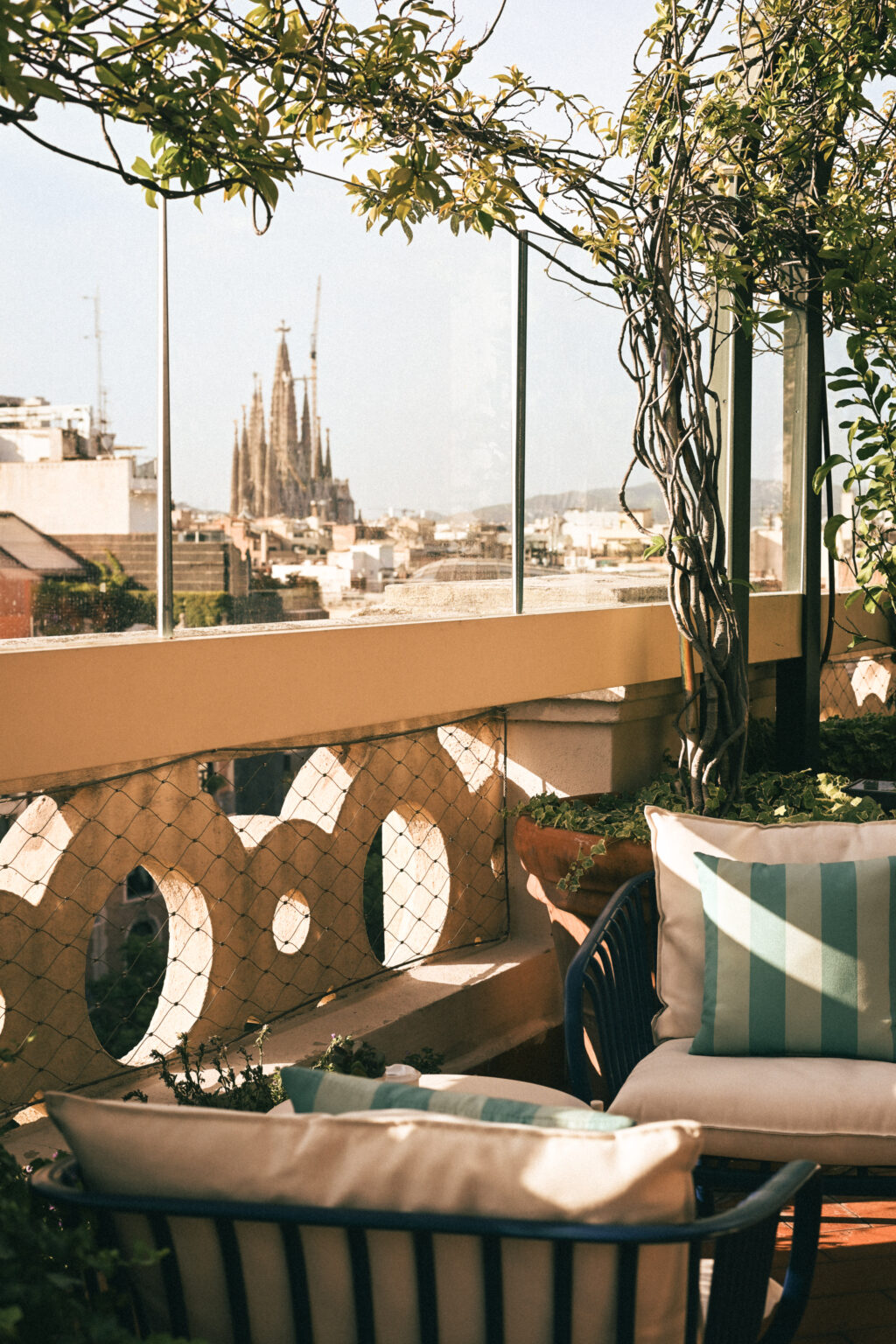 Vistas de la Sagrada Familia desde la terraza de El Palace Barcelona