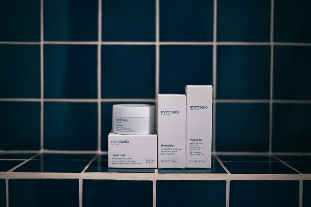 Gama Hyalufeel de Montibello Skincare con ácido hialurónico 4D
